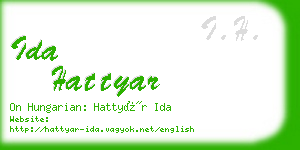 ida hattyar business card